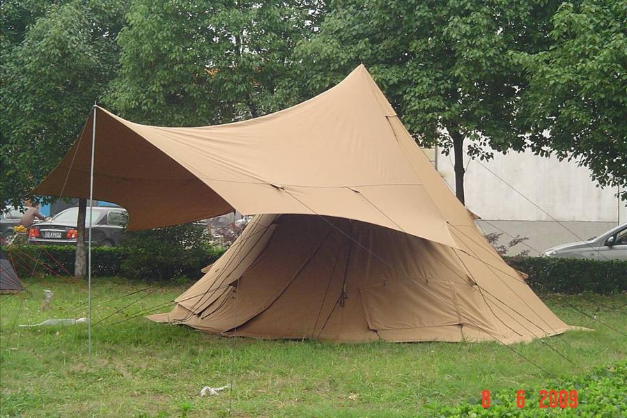 using a tarp as a tent porch